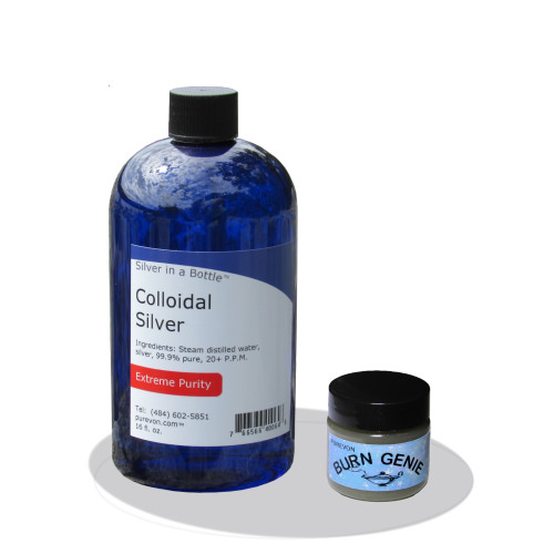 Colloidal Silver & Burn Genie Gel - Introductory Special - Free Shipping Colloidal Silver & Burn Genie Gel - Introductory Special - Free Shipping