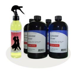 Silhouette Hair Moisturizer Spray for Her FREE w/4-pack colloidal silver bundle